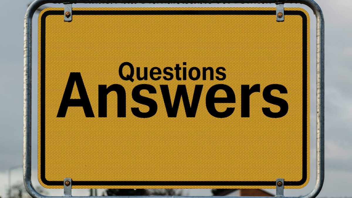 questions answers signage