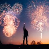 man with fireworks