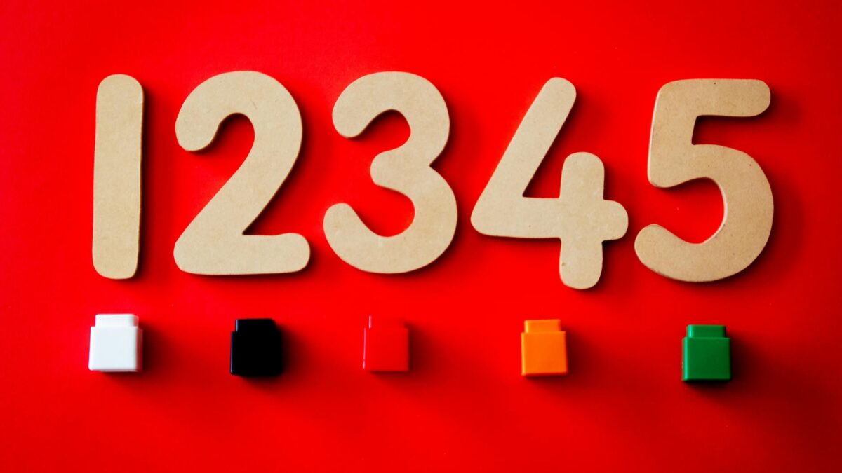 numbers wall decor