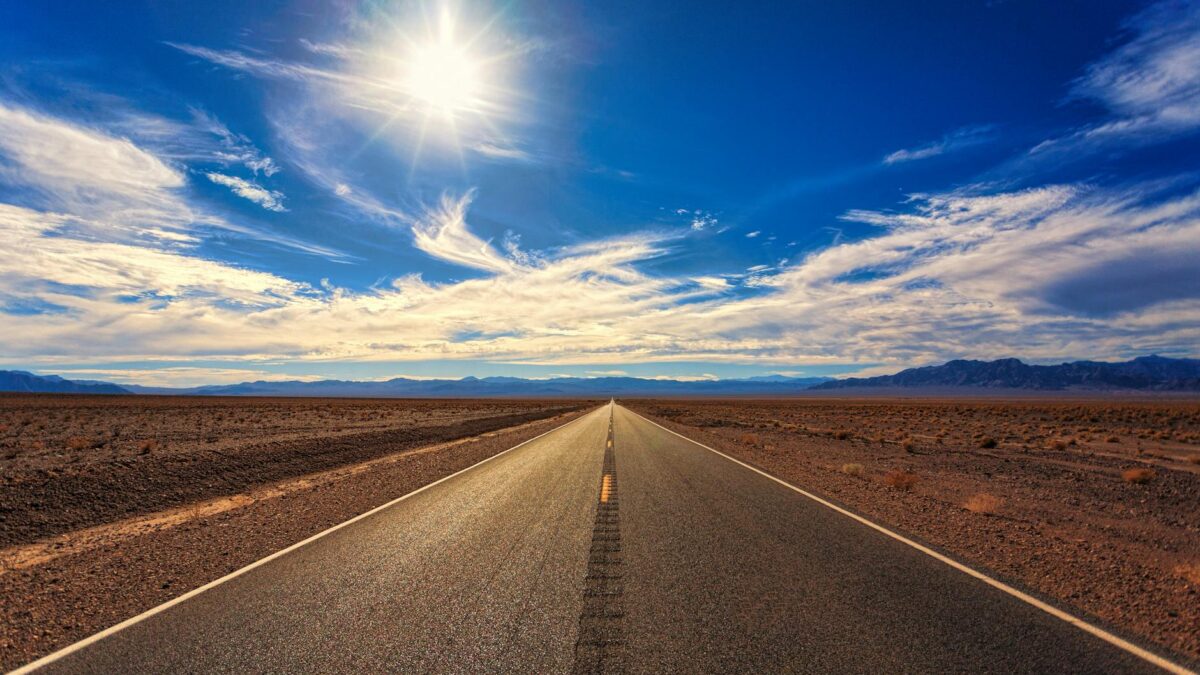 winding road photography